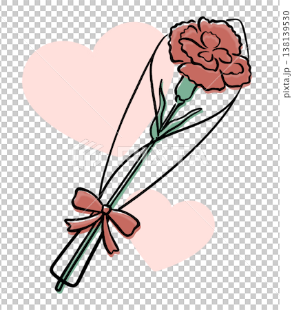 Carnation heart background 138139530