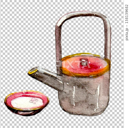 水彩畫的甘酒 水彩畫的甘酒 138139682