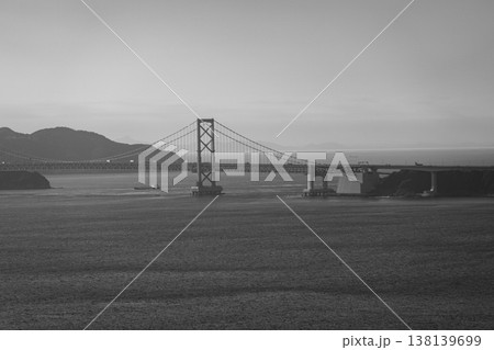 大鳴門橋(モノクロ写真) 大鳴門橋(モノクロ写真) 138139699