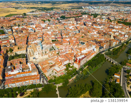 Aerial view of Palencia cityscape Aerial view of Palencia cityscape 138139954