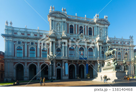 Rear facade of Palazzo Carignano, Turin 138140468