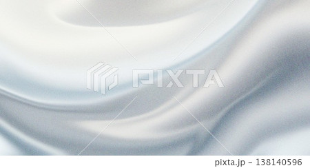 Abstract Silver White Fluid Gradient Background with Soft Waves 138140596