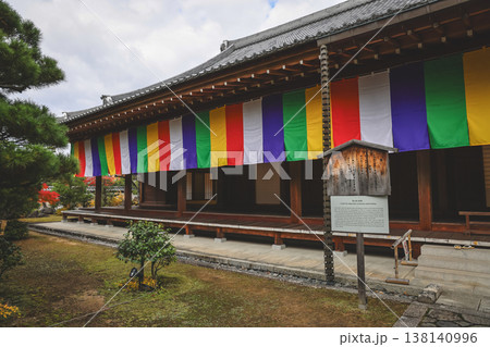 Colorful Buddhist Flags Draped Over a Traditional Temple Porch i Nov 28 2025 Colorful Buddhist Flags Draped Over a Traditional Temple Porch i Nov 28 2025 138140996