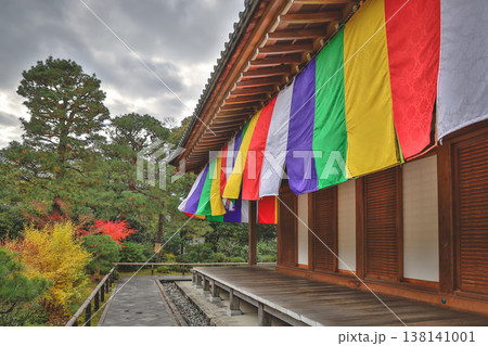 Colorful Buddhist Flags Draped Over a Traditional Temple Porch i Nov 28 2025 Colorful Buddhist Flags Draped Over a Traditional Temple Porch i Nov 28 2025 138141001