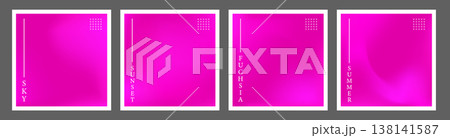 Fuchsia gradient. Dynamic magenta fluid art with blur effect for modern posters or album covers. Vector illustration Fuchsia gradient. Dynamic magenta fluid art with blur effect for modern posters or album covers. Vector illustration 138141587