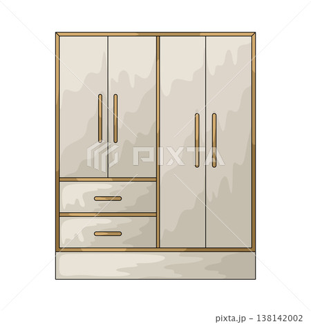 Illustration of Wardrobe Illustration of Wardrobe 138142002