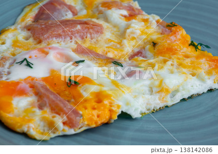 Fried Eggs with Bacon and Tomatoes Fried Eggs with Bacon and Tomatoes 138142086