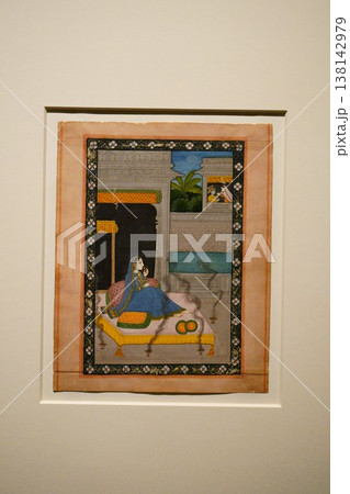 9459 インド細密画 クリシュナの返事を待つラーダー 9459 インド細密画 クリシュナの返事を待つラーダー 138142979