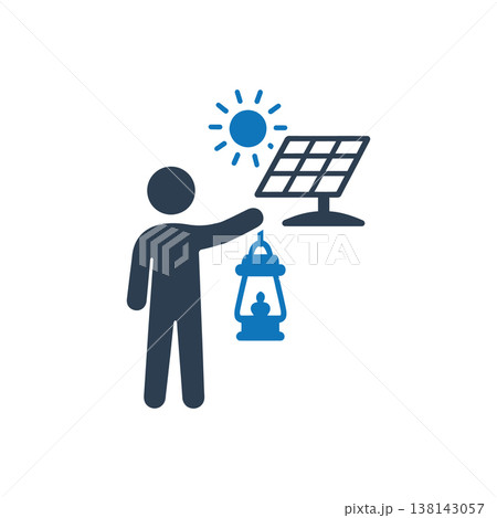 Solar Powered Renewable Energy icon Solar Powered Renewable Energy icon 138143057