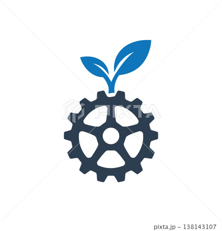 Green Industrial Growth Icon 138143107