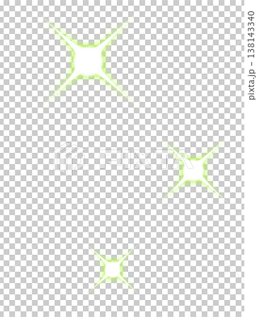 黄緑色の強い光のエフェクト 138143340