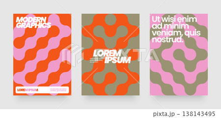 Simple template with abstract geometric shapes. Simple template with abstract geometric shapes. 138143495