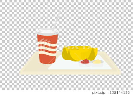 くし切りのフレンチフライとジュースのセット 138144136