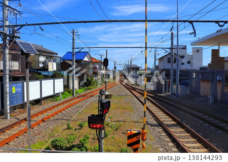 どこか懐かしい昭和レトロな旅情 上信電鉄0番線ホームから始まる秋の鉄道旅 138144293