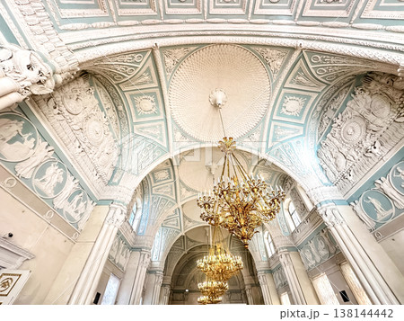 The luxurious interiors of the Hermitage Museum in St. Petersburg, Russia The luxurious interiors of the Hermitage Museum in St. Petersburg, Russia 138144442