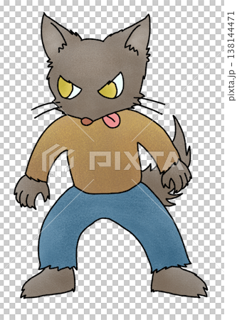 Werewolf hand-drawn illustration Werewolf hand-drawn illustration 138144471