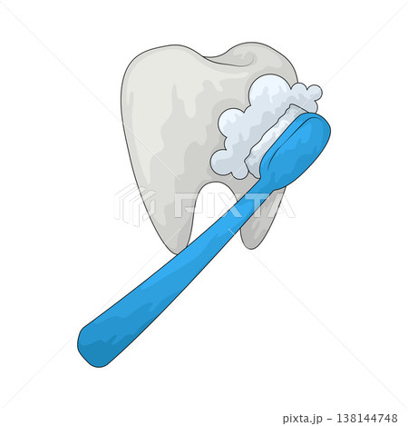 Illustration of Dental Cleaning 138144748