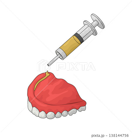 Illustration of Denture Adhesive 138144756