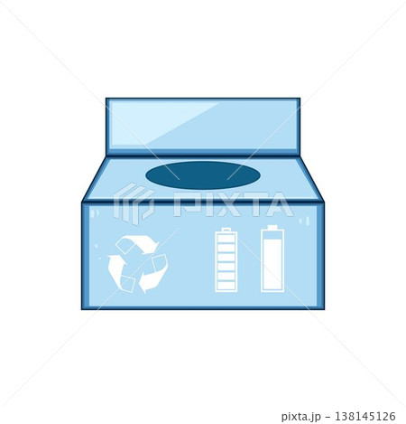 Battery recycling box for ecological disposal concept Battery recycling box for ecological disposal concept 138145126