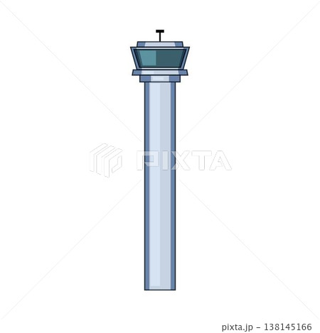 Airport control tower managing global air traffic communication Airport control tower managing global air traffic communication 138145166