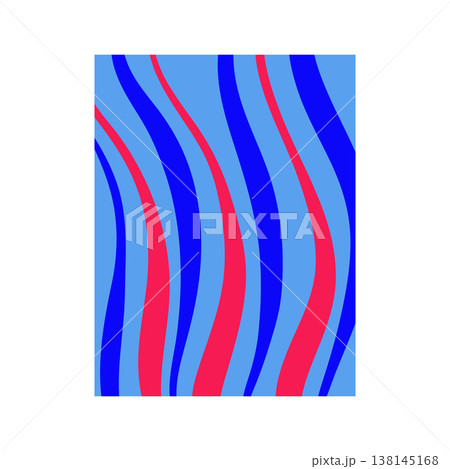 Abstract geometric pattern with flowing wavy lines Abstract geometric pattern with flowing wavy lines 138145168