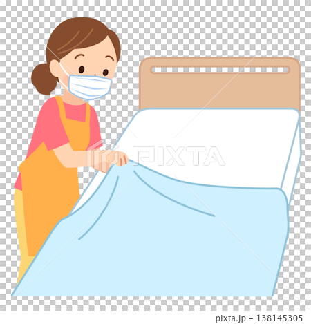 換床單的女人（護理員） 138145305