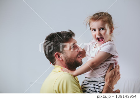 Father and daughter spending quality time Father and daughter spending quality time 138145954
