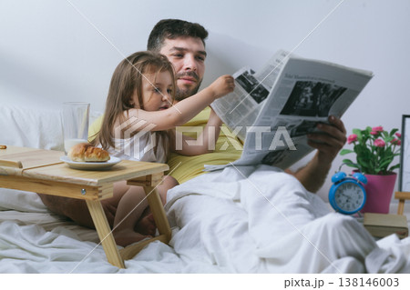 Father and daughter spending quality time Father and daughter spending quality time 138146003