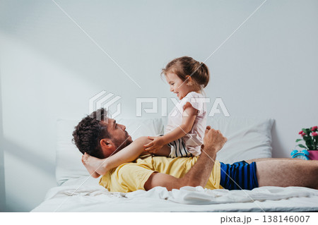 Father and daughter spending quality time 138146007