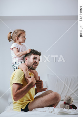 Father and daughter spending quality time Father and daughter spending quality time 138146041