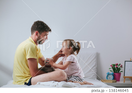Father and daughter spending quality time Father and daughter spending quality time 138146045