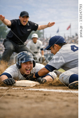 高校野球　盗塁成功 138147793