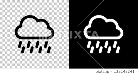 雨のアイコン 強い雨 天気予報 雨のアイコン 強い雨 天気予報 138148241