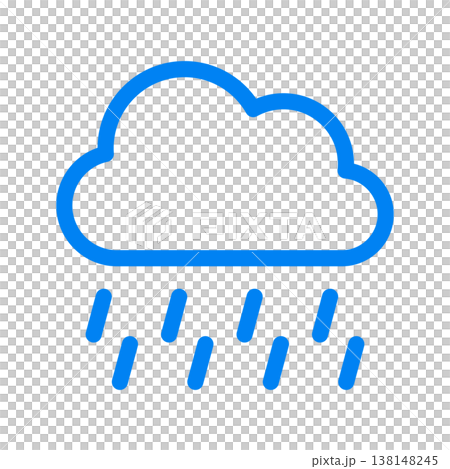 雨のアイコン 強い雨 天気予報 雨のアイコン 強い雨 天気予報 138148245