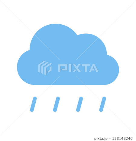 雨のアイコン 弱い雨 天気予報 雨のアイコン 弱い雨 天気予報 138148246