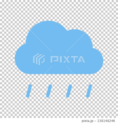 雨のアイコン 弱い雨 天気予報 雨のアイコン 弱い雨 天気予報 138148246