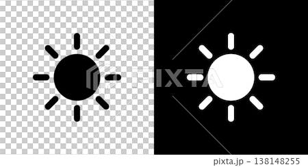晴れのアイコン 天気 太陽 138148255