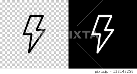 閃電圖示、暴風雨、電流、電力、天氣預報 138148259