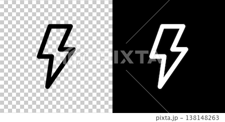 閃電圖示、暴風雨、電流、電力、天氣預報 138148263