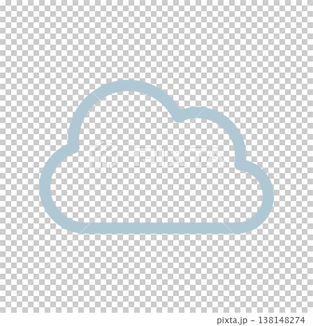 曇りのアイコン 雲 クラウド 138148274