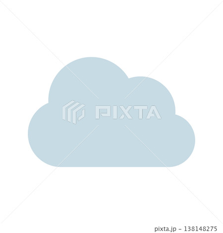 曇りのアイコン 雲 クラウド 138148275