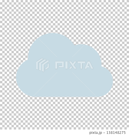 曇りのアイコン 雲 クラウド 138148275