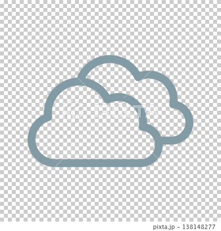 多雲的天空圖示 雲 多雲的天空圖示 雲 138148277