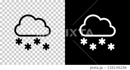 Snow, clouds, and hail icons for weather forecast Snow, clouds, and hail icons for weather forecast 138148286