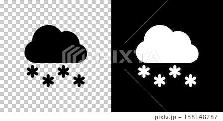 天氣預報中的雪、雲和冰雹圖標 天氣預報中的雪、雲和冰雹圖標 138148287