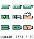 バッテリーアイコンセット 138148450