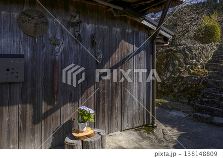 果無集落(十津川村、3月中旬) 果無集落(十津川村、3月中旬) 138148809