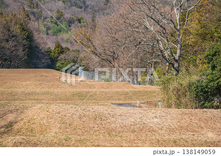 湖西地方の棚田風景　滋賀県大津市北小松 138149059