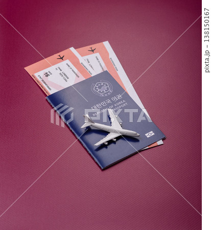 Korea, Korean passport for travel, immigration, or identity verification. Korean passport 138150167
