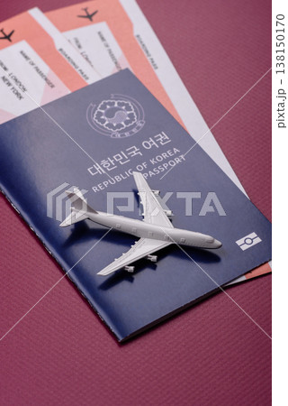 Korea, Korean passport for travel, immigration, or identity verification. Korean passport 138150170